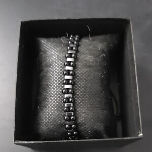 Sleek Black Beaded Bracelet for Men
